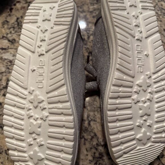 HEY DUDE WENDY STRETCH SPARKLING GREY 7 - Picture 5 of 5